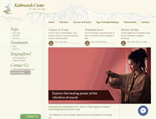 Tablet Screenshot of kathmanduhealing.org